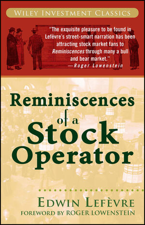 Reminiscences of a Stock Operator book cover by Edwin Lefèvre